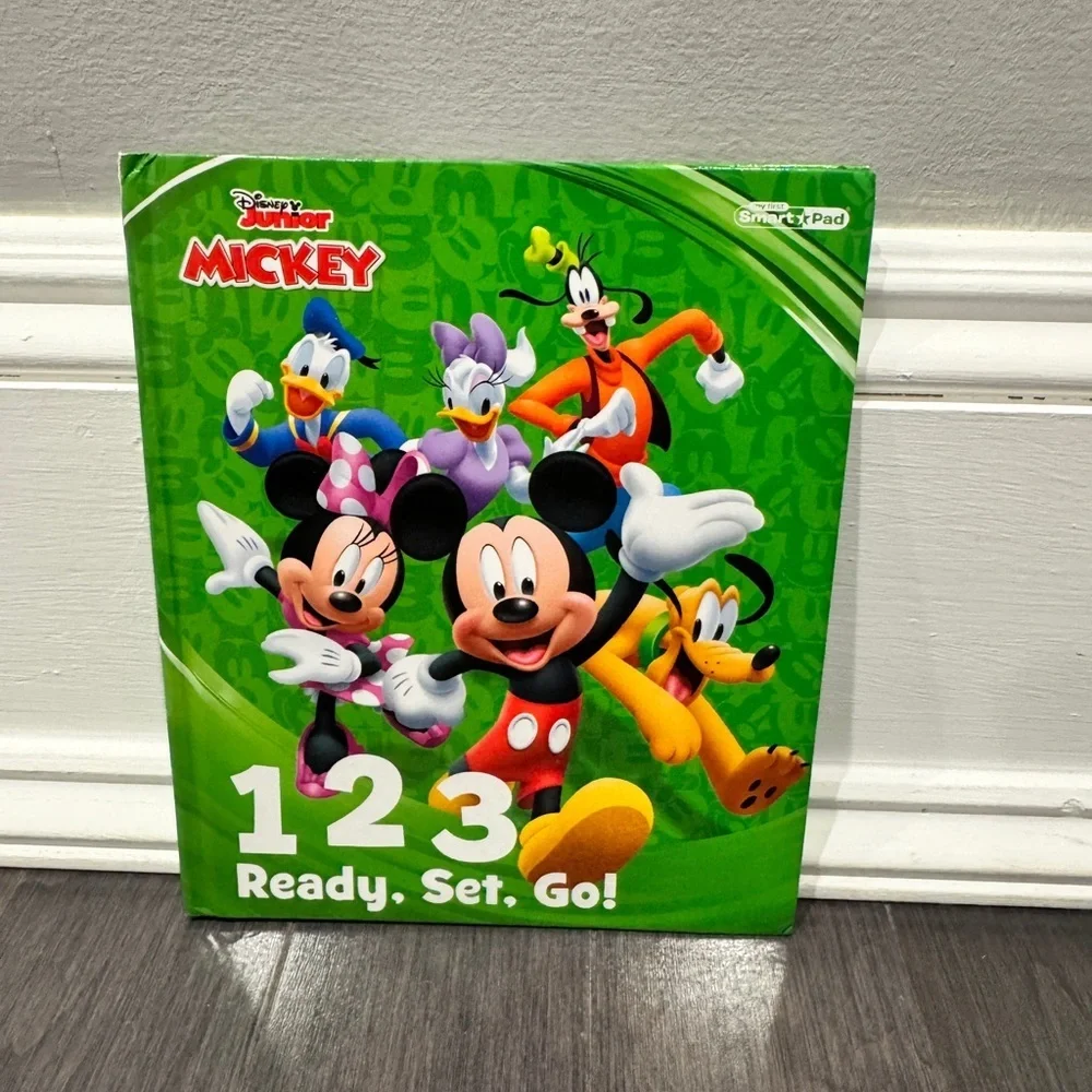 Disney Mickey & Friends 1-2-3 Ready Set Go Activity Reading Book Kids Toddlers